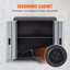 Armoire murale pliable, armoire de garage en métal, petite armoire murale 26 po, capacité de chargement de 240 lb, tablette réglable