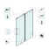 60 In. W X 66 In. H Double Sliding Semi-Frameless Bath Shower Door With Easy-Clean 3/8 In. Glass