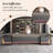 102.36"Premium Reddish-Brown L-Shaped Executive Desk-1015268865