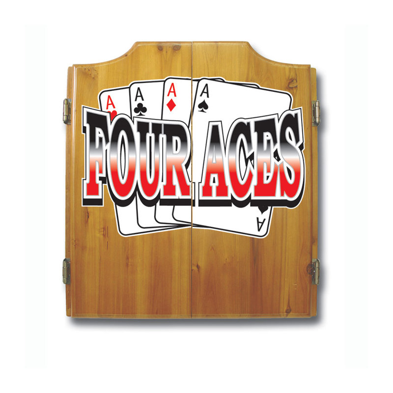 Four Aces Trademark Global Cork Dartboard (Darts Included)