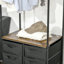 Ultra 63.5cm Rolling Industrial Pipe Clothing Rack