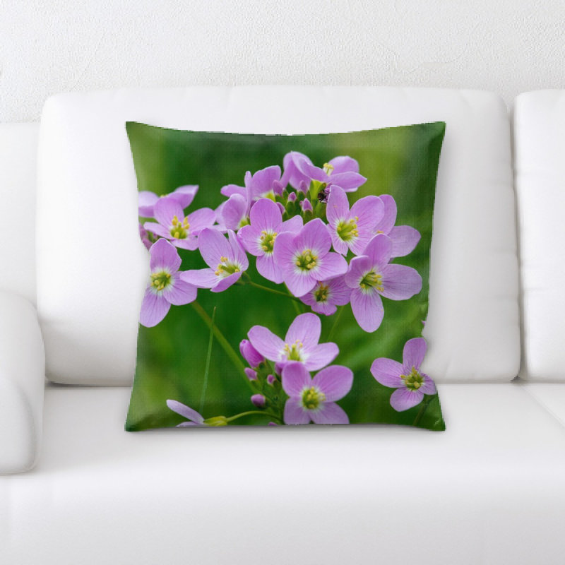 Coussin décoratif fleur coucou
