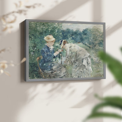 Motif floral rétro - Lxxx - reproduction encadrée