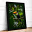 Toucan Among Foliage Tropical - Framed Print-987399570-987399571