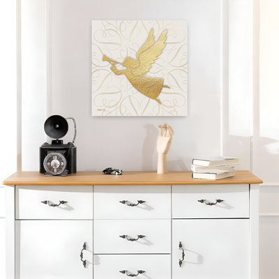 Golden Angel by Mollie B. - 1 Piece Wrapped Canvas Wall Art