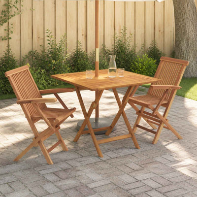 Solid Wood Patio Dining Set Table,