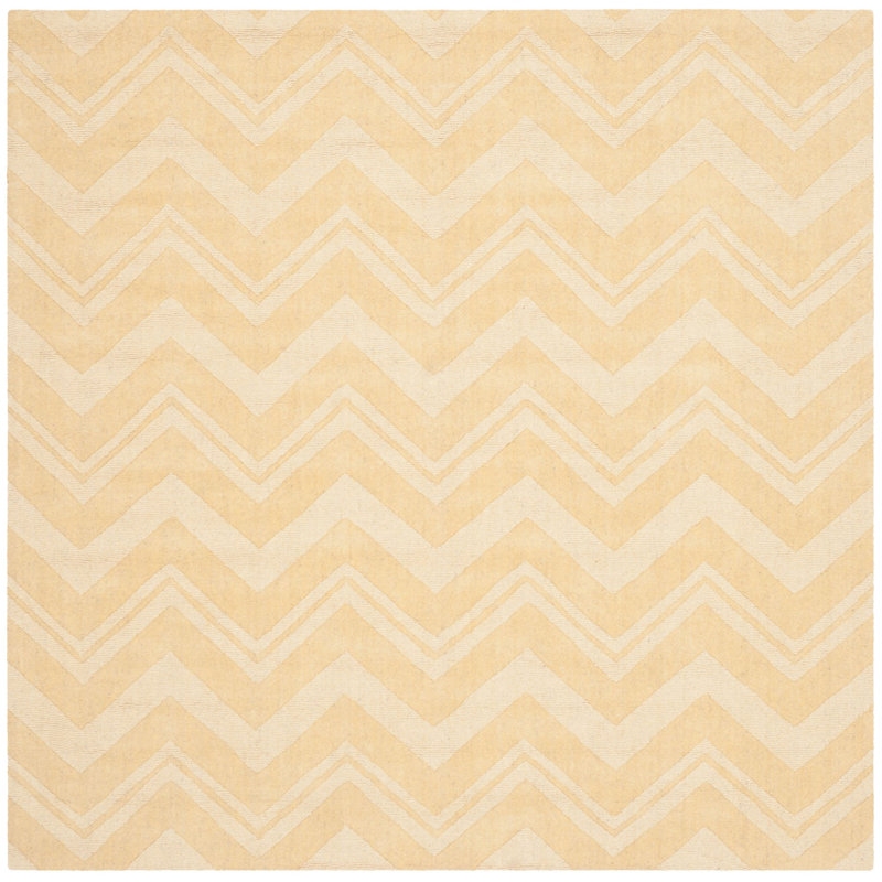 Scanlan Hand Loomed Wool Chevron Rug, Square 6'