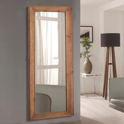 Miroir pleine grandeur en bois massif
