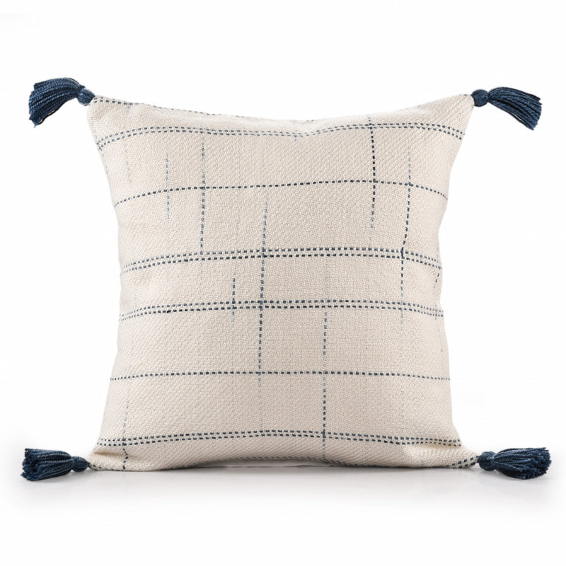 Housse de coussin carré en mélange de polyester, polyester
