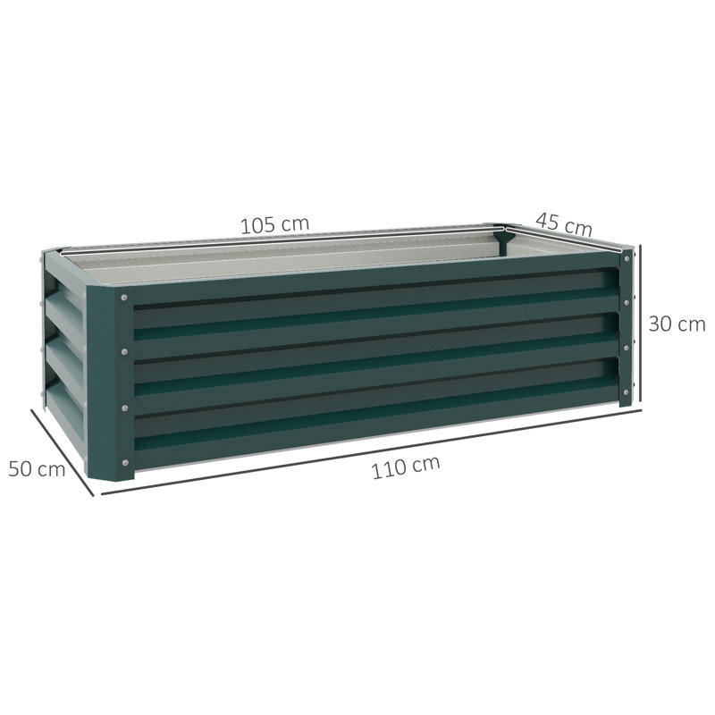 Bruun Metal Garden Bed Set, Green