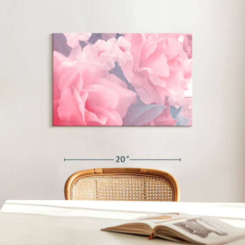 Tissu rose Harnek roses, H 16 po x l 24 po