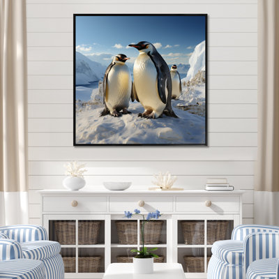 " Playful Snow Wonders Penguins I "