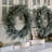 30" Flocked Cedar Wreath