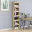 Book Cabinet Room Divider Display Book Rack Bookshelf Engineered Wood