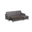 Falkirk Leather Corner Sofabed-169230809-169230810