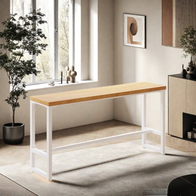 Simple designer solid wood bar table