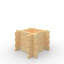 2x2w Planter 28mm Log Cabin