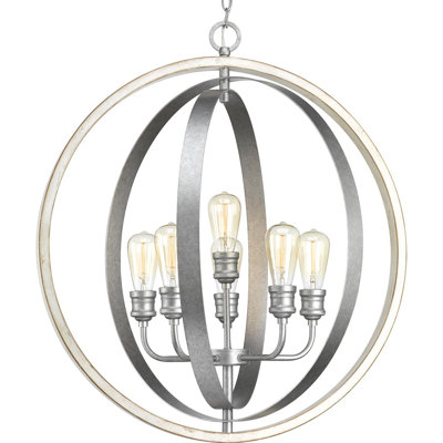Mccurley 6 - Light Dimmable Globe Chandelier