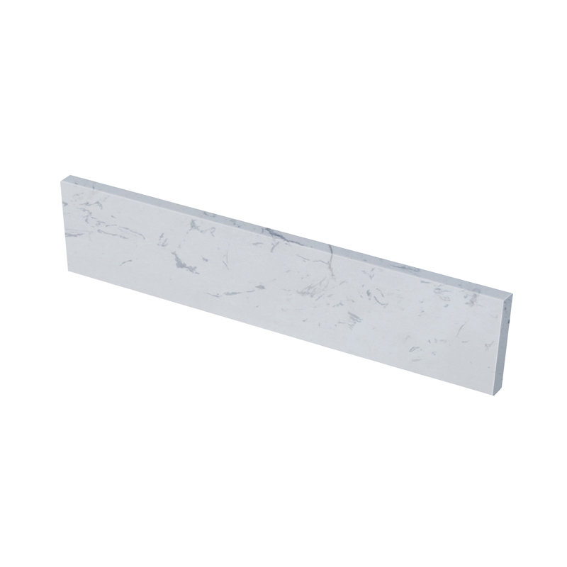 21.25 In. W Sidesplash, Engineered Carrara Marble