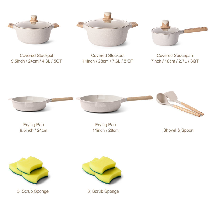 10 - Piece Non-Stick Aluminum Cookware Set