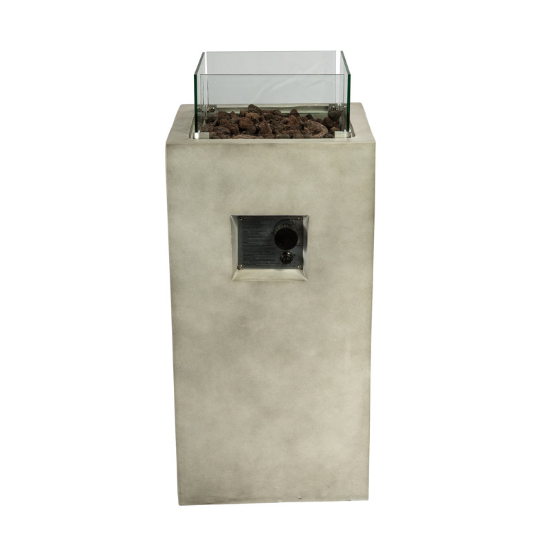 Column Concrete Propane Smokeless Fire Pit
