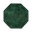 Overdyed Hand-Knotted Wool Modern-Contemporary Green Area Rug 5' 1" x 5' 1"