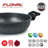 Italian Nonstick Granite Deep Frying Pan With Two Handles - 11.8''