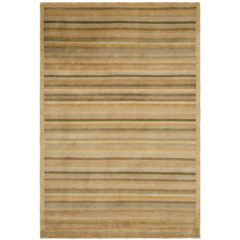Tapis tibétain en laine noué à la main, Rectangle 6 pi x 9 pi