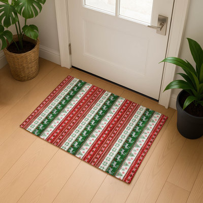 Premium Machine Washable Mayfield AMF1818 Reindeers Rug
