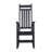 Oversized Rocking Chair With Wood-Texture, Outdoor Rocking Chair For Adults, All Weather Resistant Porch Rocker For Lawn Garden, Black-1069845927