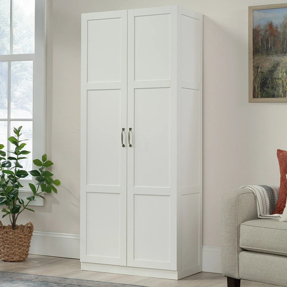 Kitchen Pantry Storage Cabinet, White Finish - Wayfair