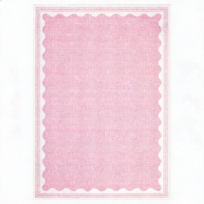 Rectangle Area Rug, Pink, 200*290cm