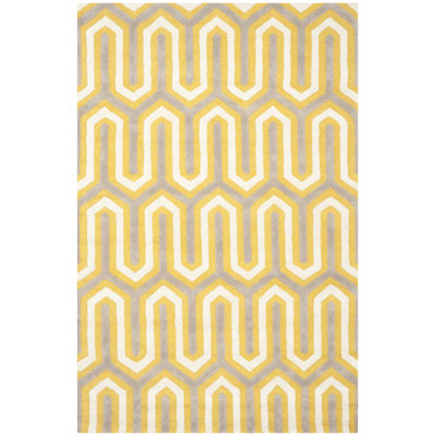 Ellicott Hand Tufted Wool Geometric Rug