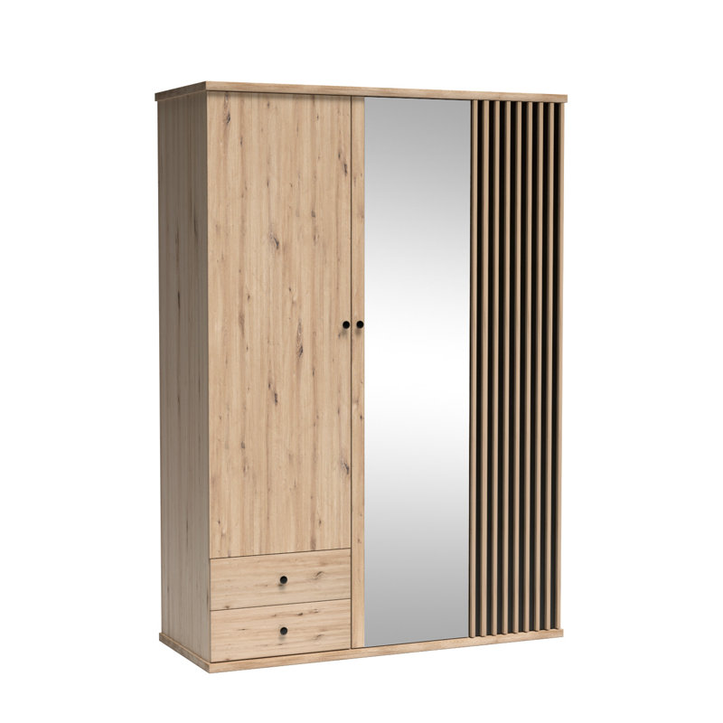 Cali Laminate Wardrobe, 213cm H x 200cm W x 60cm D