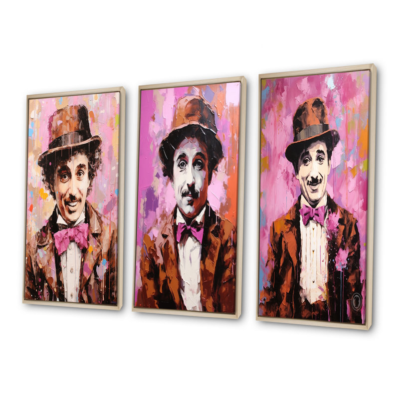 Chocolat Chaplin, Cadre flottant brun, H 28 po x l 36 po