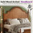 Bilal Traditional King Size Solid Wood Four Poster Bed,Yellow Brown-1697183273-1693693906