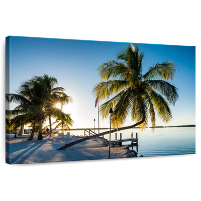 Gillard Palm Trees And Jetty Islamorada Florida Keys
