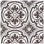 Danielle Espresso 8" x 8" Cement Patterned Wall & Floor Tile