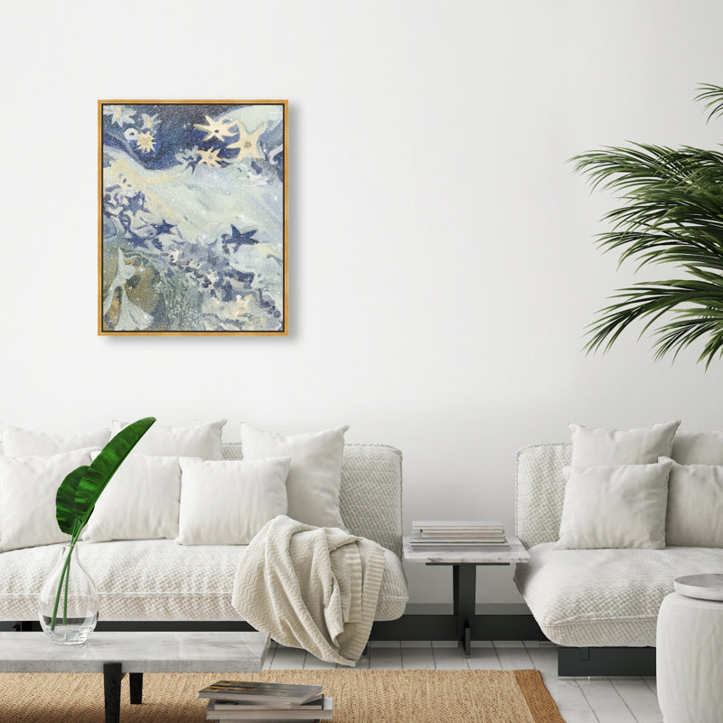 Mermaid Dream II Print by Oliver Gal, 31"H x 25"W, Gold Floater Frame