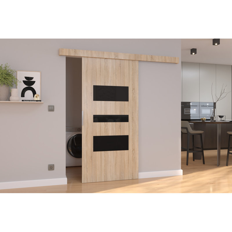 Ralphs Sliding Door Prefinished, 106cm W x 205cm H, Sonoma Oak