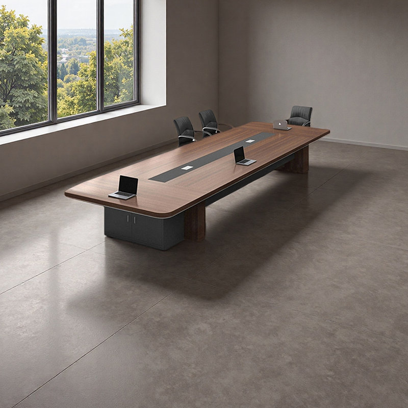 Table de conférence moderne et minimaliste avec rangement