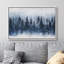 «Woodland Forest Landscape», bleu marine, pin, forêt, paysage, chambre à coucher-107907793-107907799