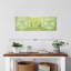 Carreaux ornementaux verts sur toile-1773165637