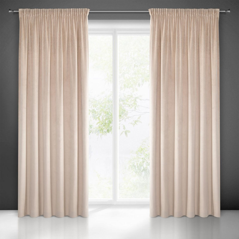Fredericksburg Blackout Curtains Single Panel, Beige