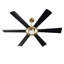Grand ventilateur de plafond moderne 60 po avec lumières DEL et télécommande-408681126-408681123