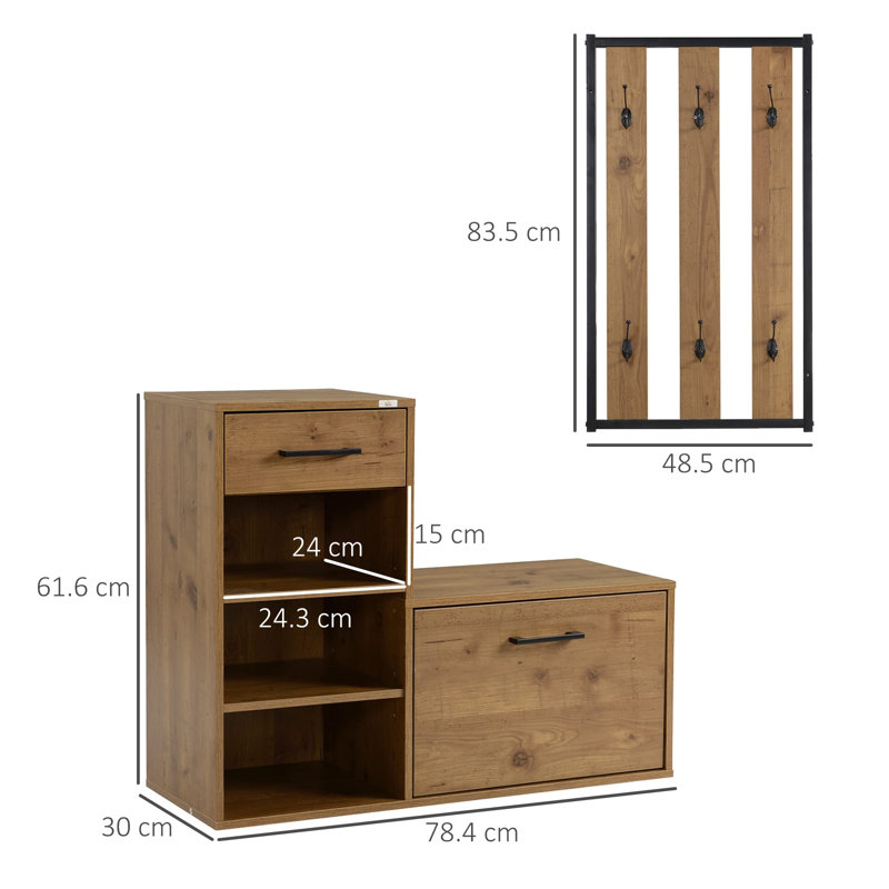 Aarran Freestanding 6 - Hook Coat Rack