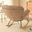 Chaise berçante simple coquille d'œuf