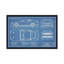 Mustang GT (2018-2020) Blueprint-impression de dessin-53737922-53737923-53737924