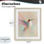 «Pastel Hummingbird in Flight», impression sous verre encadrée, design par The Prints Vibe-308056925-308056926