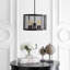 Luminaire suspendu tambour 4 lumières unique queues